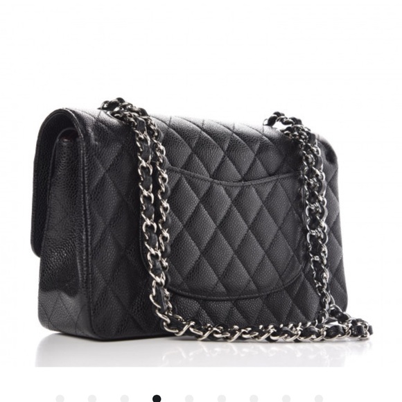 Authentic CHANEL Caviar Medium Double Flap Bag - Picture 4 of 8